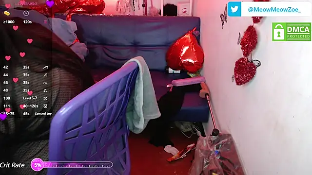 MeowMeowZoe online show from February 20, 2025, 9:22 am