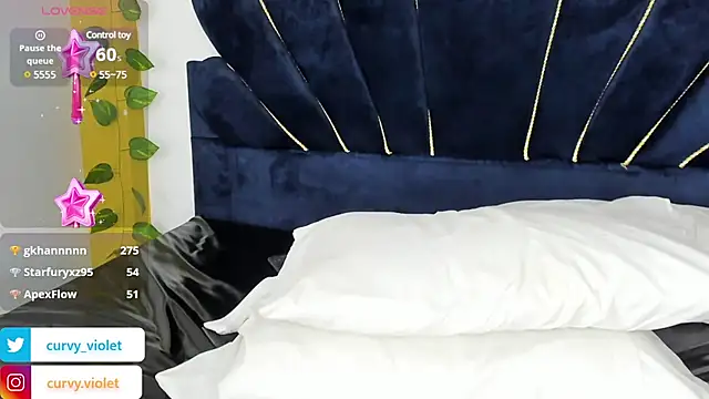 CurvyViolet online show from January 24, 2025, 6:04 pm