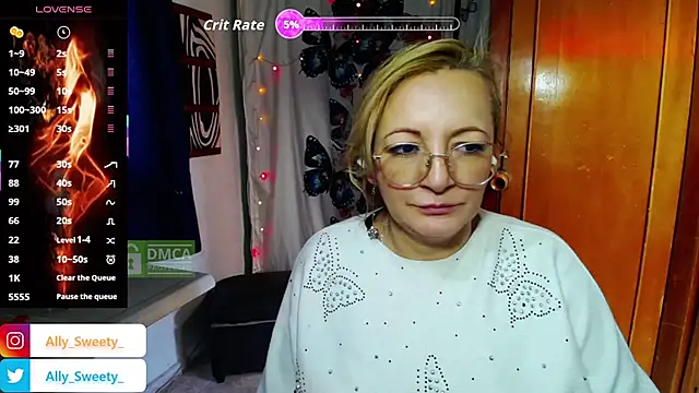 Ally Sweety online show from October 2, 2025, 8:38 pm