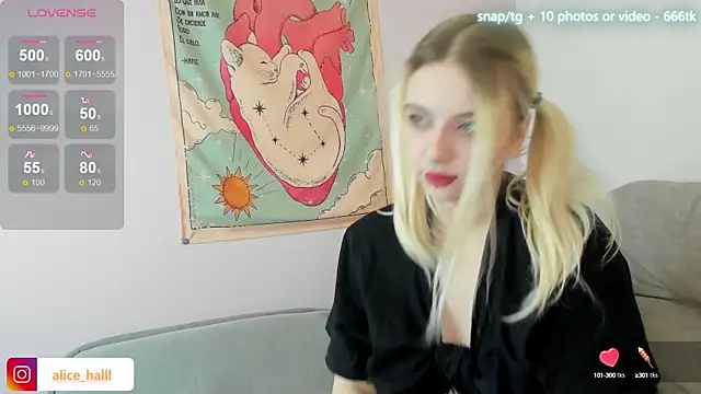 Alice Halle online show from March 4, 2025, 5:11 am