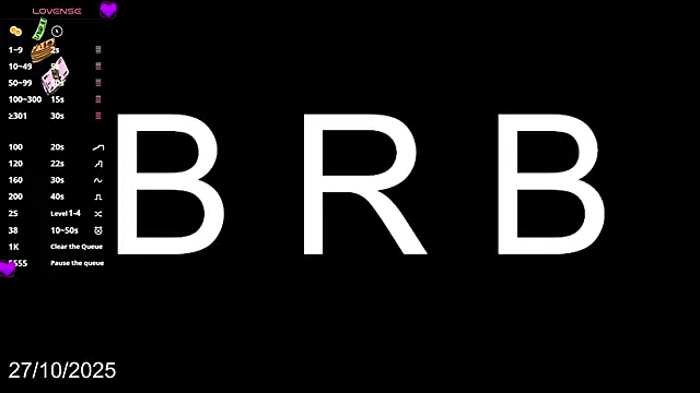 Victtoria Parker online show from October 27, 2025, 9:30 pm