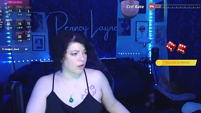 Snapshot of PenneyLayne chatting on March 3, 2026, 8:37 pm PenneyLayne online show from March 3, 2026, 8:37 pm