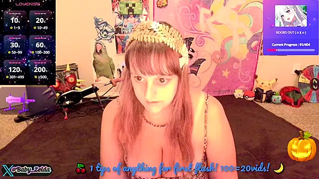 BabyZelda online show from October 31, 2025, 4:02 am