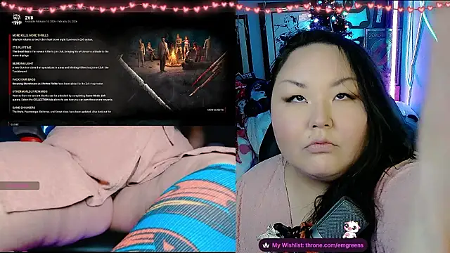 Snapshot of EmGreens chatting on February 12, 2026, 3:45 am EmGreens online show from February 12, 2026, 3:45 am