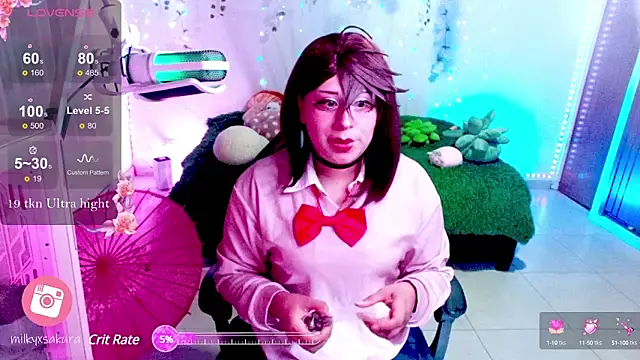 MilkyXSakura online show from March 9, 2025, 1:35 am