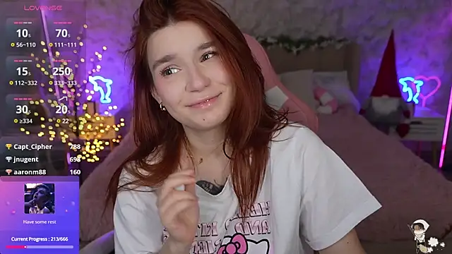 RedShinee online show from January 13, 2025, 2:07 am