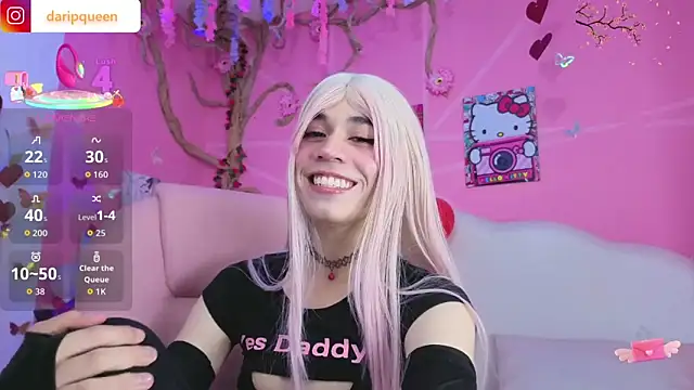 DaripQueen online show from March 6, 2026, 2:46 pm