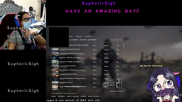 EuphoricSigh online show from July 28, 2026, 3:13 am