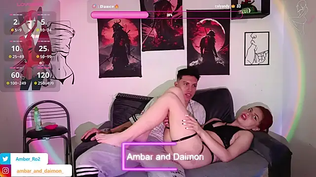 Snapshot of Ambar_and_daimon_ chatting on September 19, 2025, 7:03 pm Ambar and daimon  online show from September 19, 2025, 7:03 pm