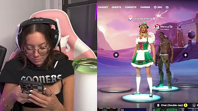 SpaceCowWhore online show from October 10, 2025, 4:33 am