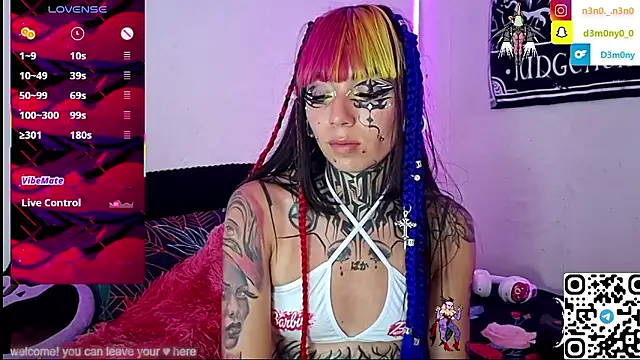 d3m0ny0 0 online show from January 10, 2026, 7:15 pm