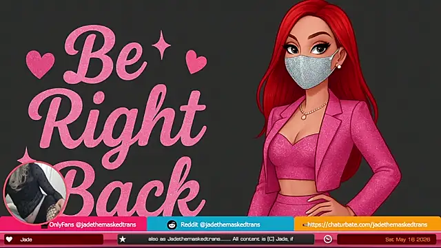 jadethemaskedtrans online show from May 16, 2026, 12:07 am
