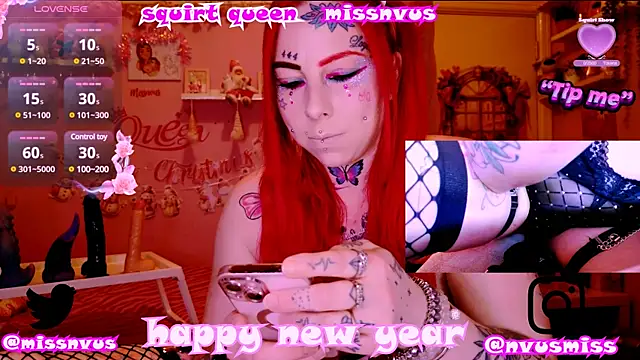 Squirtqueenmissnvus online show from January 4, 2025, 10:02 pm