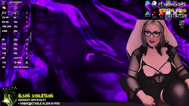 VelvetteSWE online show from May 21, 2026, 6:04 pm