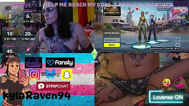 KylaRaven online show from May 8, 2026, 1:33 am