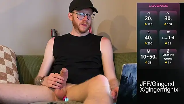 Gingerxl8 online show from June 14, 2026, 1:47 am