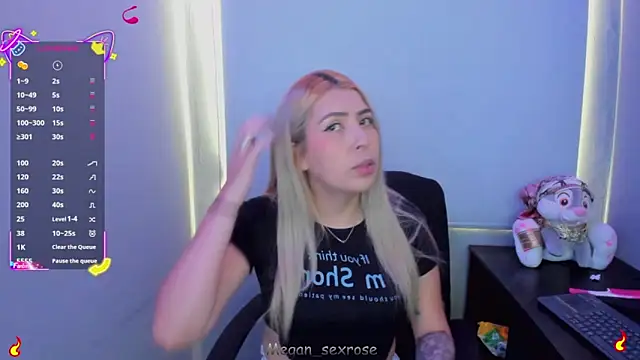 Megan sexrosse online show from April 9, 2026, 7:08 pm