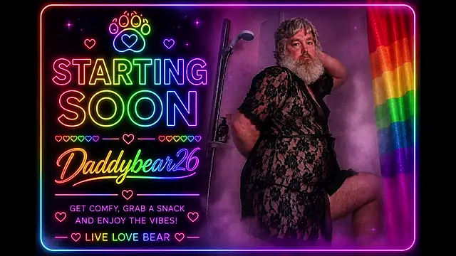 Daddybear26 online show from July 4, 2026, 1:17 pm
