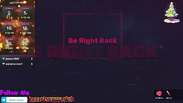 JannetPie online show from January 4, 2025, 9:09 pm