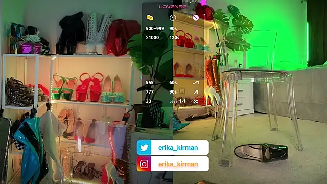 Erika Kirman online show from December 1, 2025, 4:45 pm