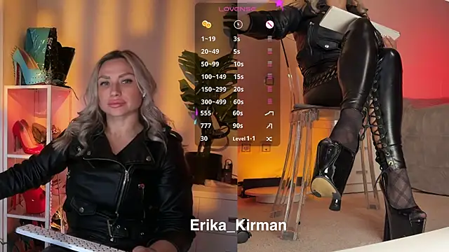 Erika Kirman online show from March 30, 2026, 2:07 pm