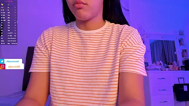 alysson 18 online show from March 15, 2026, 1:33 am