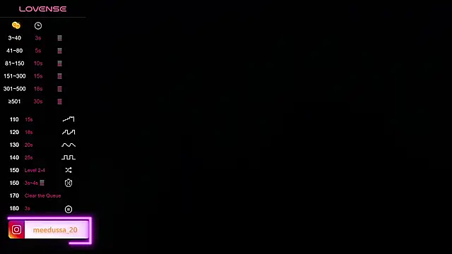 meedussa 20  online show from January 9, 2026, 9:23 am