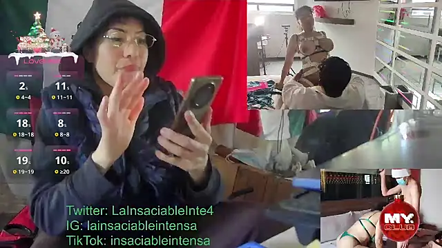 LaInsaciableIntensa online show from January 16, 2025, 8:25 pm