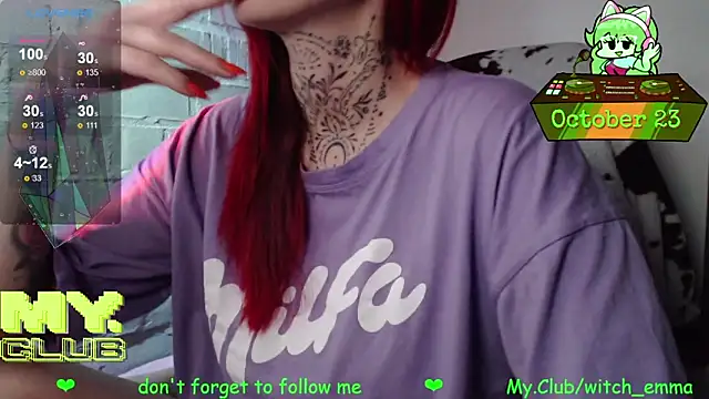 Witch Emma online show from October 23, 2025, 4:45 am