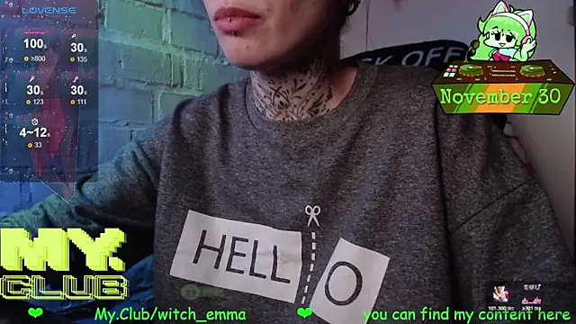 Witch Emma online show from November 30, 2025, 1:26 pm