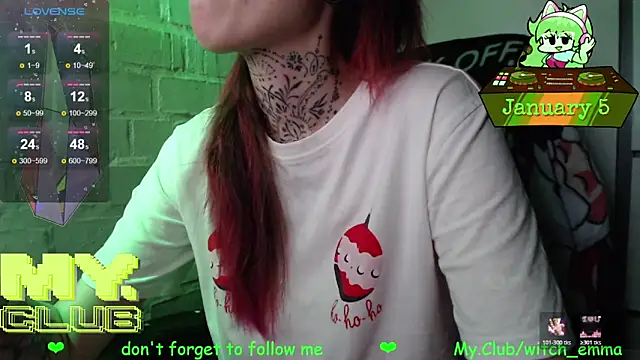 Witch Emma online show from January 5, 2026, 6:22 pm