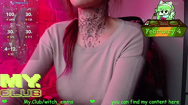 Witch Emma online show from February 4, 2026, 7:31 pm