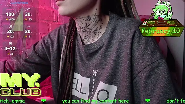 Witch Emma online show from February 10, 2026, 8:07 am