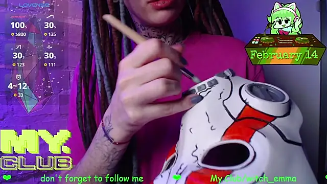 Witch Emma online show from February 14, 2026, 8:22 am