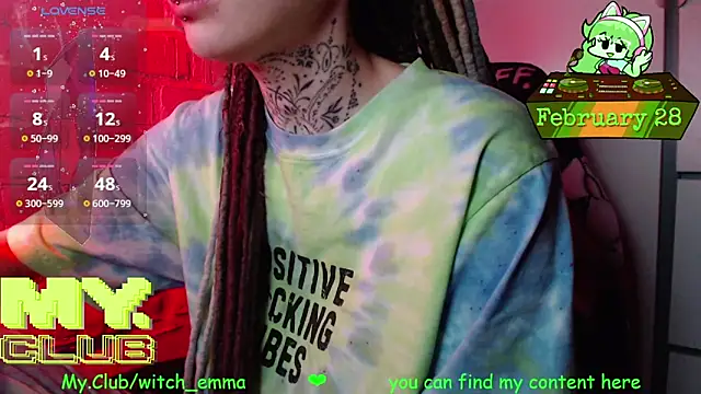 Witch Emma online show from February 28, 2026, 8:48 am