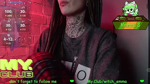 Witch Emma online show from March 3, 2026, 8:59 pm