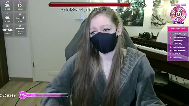 ArtofSweet online show from April 14, 2026, 8:15 pm